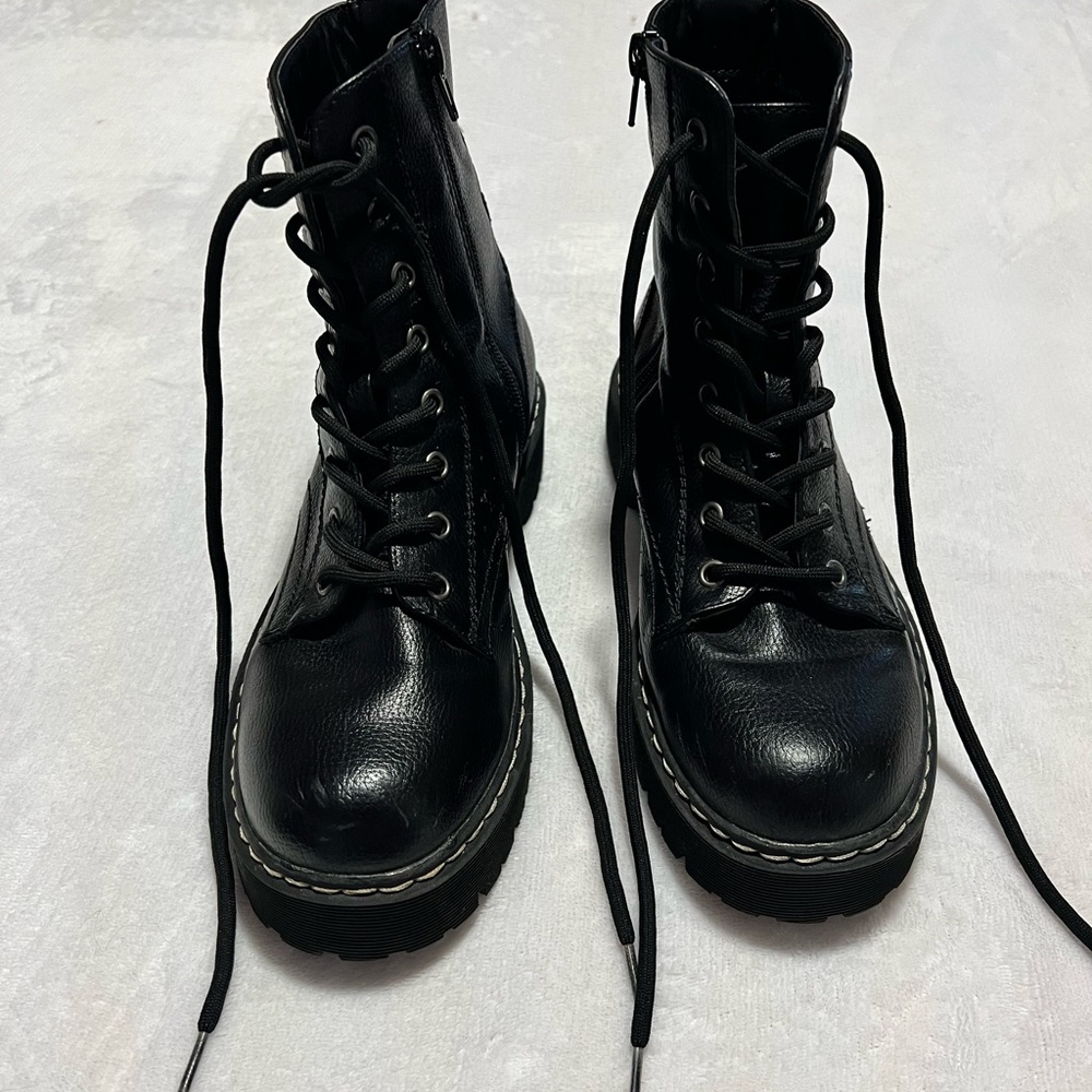 Sincerely Jules Black Combat Boots